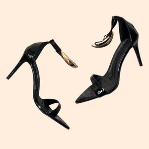 Azalea Wang Black Stiletto Sandals